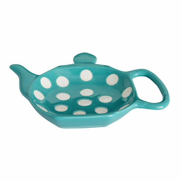 Dexam Ceramic Polka Dot Teabag Holder - Blue