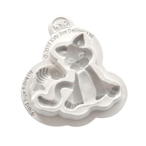 Cat Silicone Mould Katy Sue Designs Sugar Buttons-81810