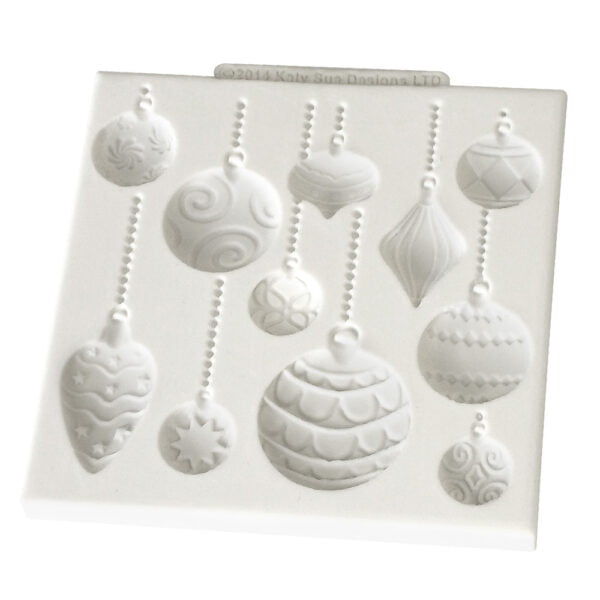 Christmas Baubles Katy Sue Designs Silicone Mould -81831