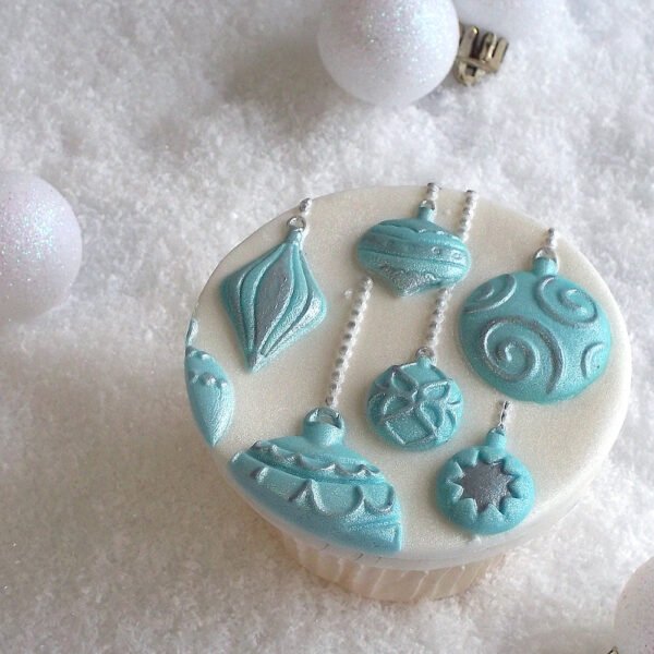 Christmas Baubles Katy Sue Designs Silicone Mould -81836