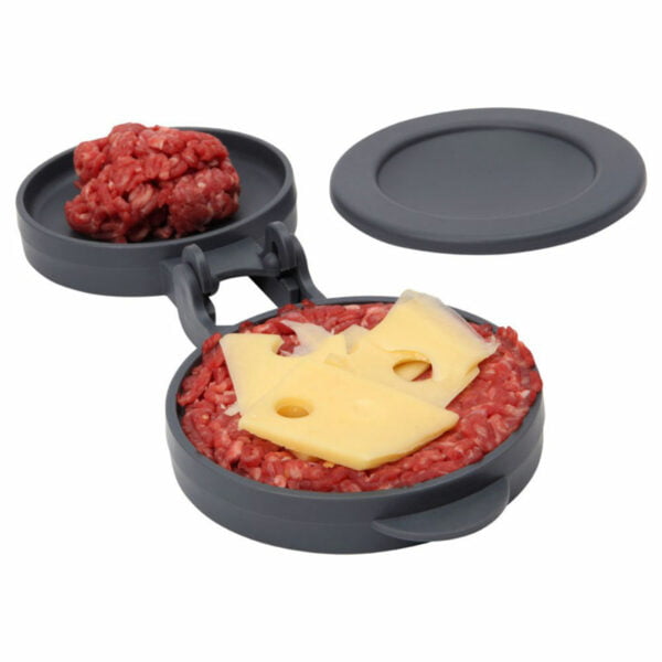 Dexam 2-Piece Stuffed Burger Press, Grey