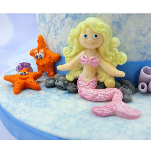 Little Mermaid Sugar Buttons Silicone Mould Katy Sue Desgins-81965