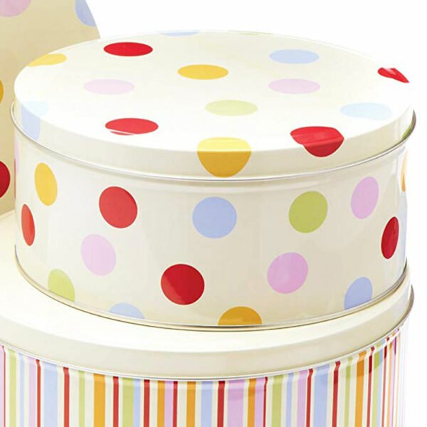 Round Cake Tins Set of 3 Spots Design by Cooksmart -2185