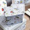 Square Cake Tins Set of 3 Dawn Chorus from Cooksmart Multi-Colour Cookie Biscuit Storage Tin Gift Box -1976