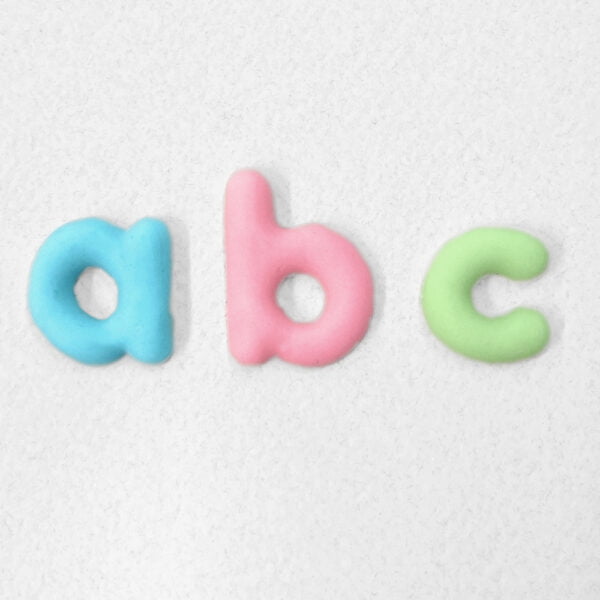 Domed Lower Case Alphabet Silicone Mould by Katy Sue-4146