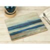 Pack Of 4 Large Premium Placemats Blue Abstract Creative Tops-82254