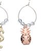 BarCraft Tropical Pineapple & Flamingo Wine Charms-82326