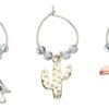 BarCraft Tropical Toucan & Cactus Wine Charms-82338