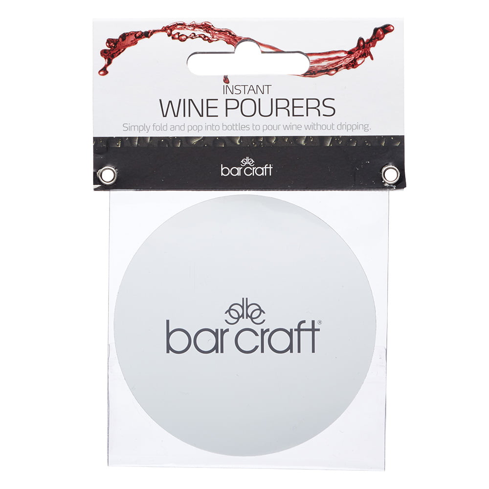 Foil Wine Pourers Set of 3 Discs BarCraft Sage Kitchenware