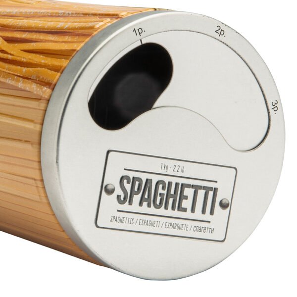 Pasta Spaghettii Storage Embossed Tin with lid measurements Larder Collection by 5five Simply Smart-82461