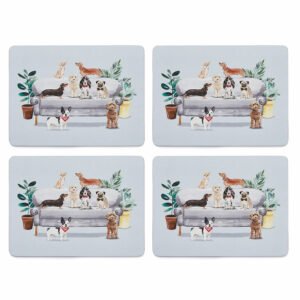 Set of 4 Placemats Curious Dogs by Cooksmart-0