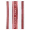 KitchenCraft Jacquard Tea Towels - Jacquard Dark Red-82525